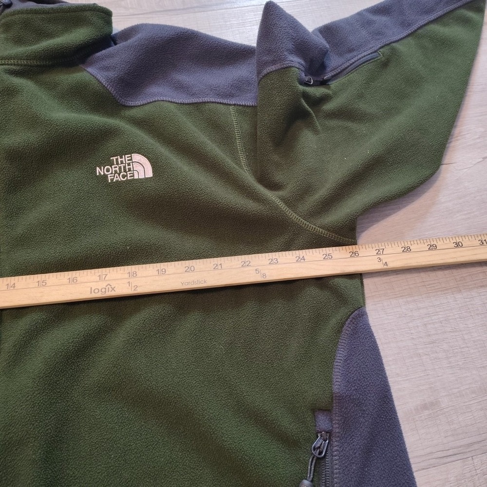 The North Face Windwall Jacket Mens XXL 2XL Full Zip Wind  Resistant Fleece Gree - Picture 8 of 9